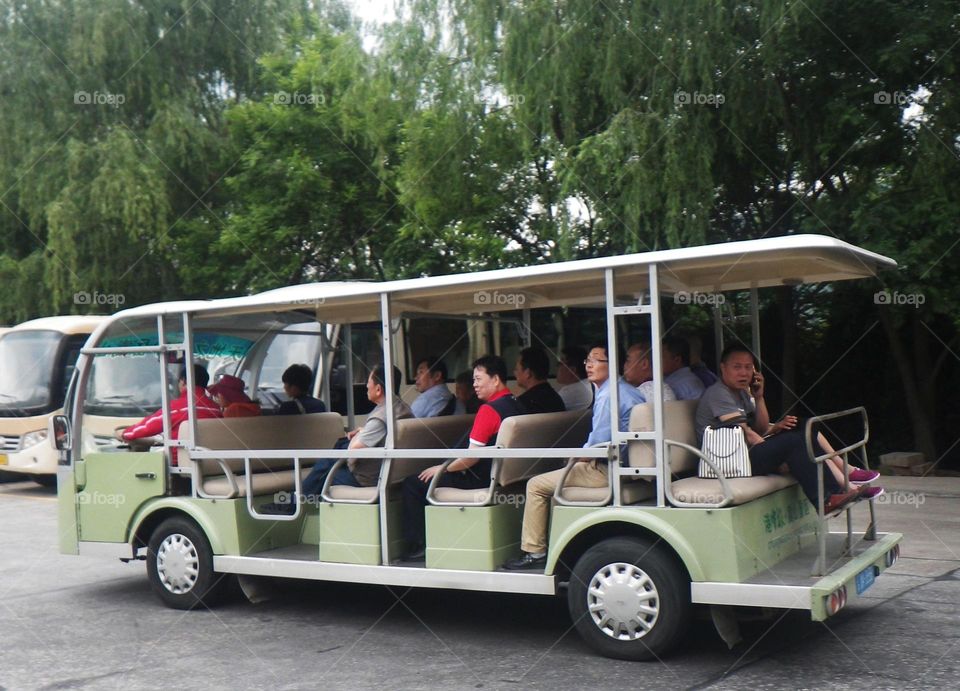 Tourist bus, public transport