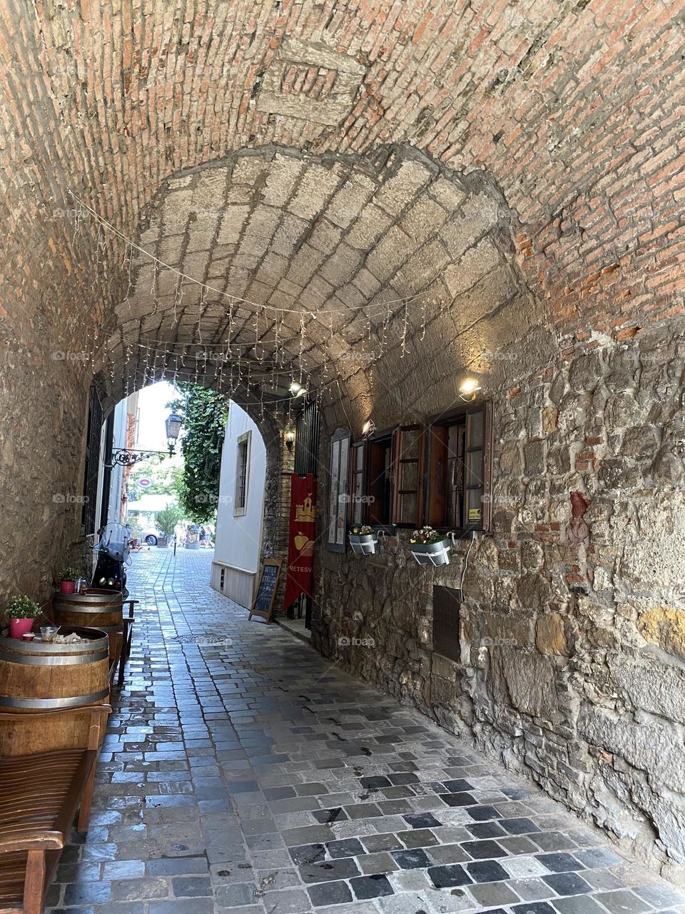 The wine barrel passage