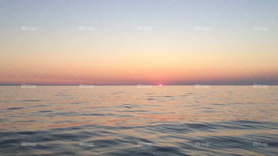 Sunset, Water, Sea, Beach, Dawn