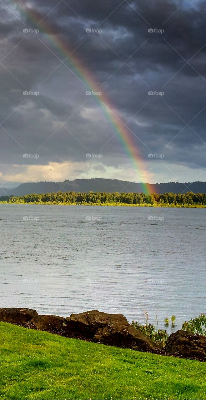 Rainbow over Columbia