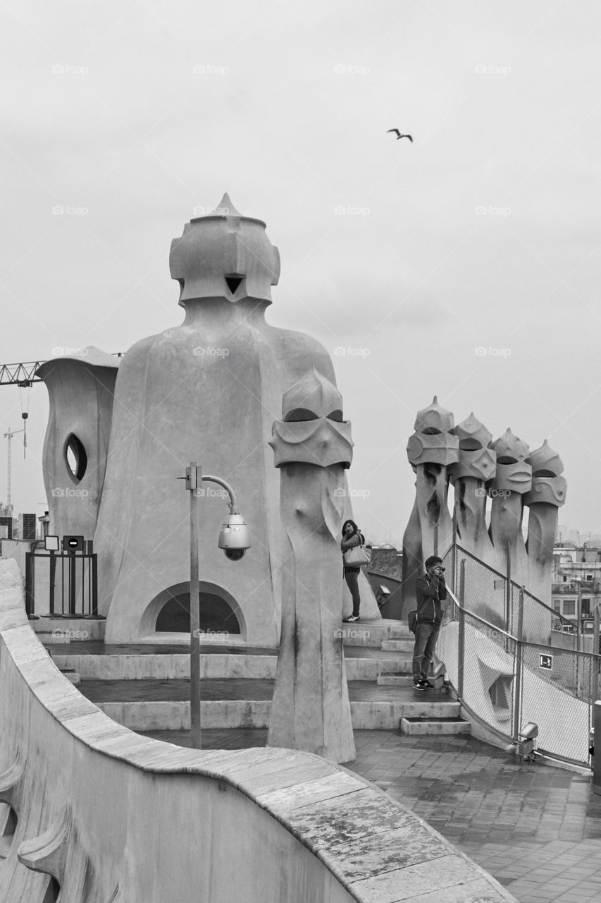 Casa Mila. Chimneys