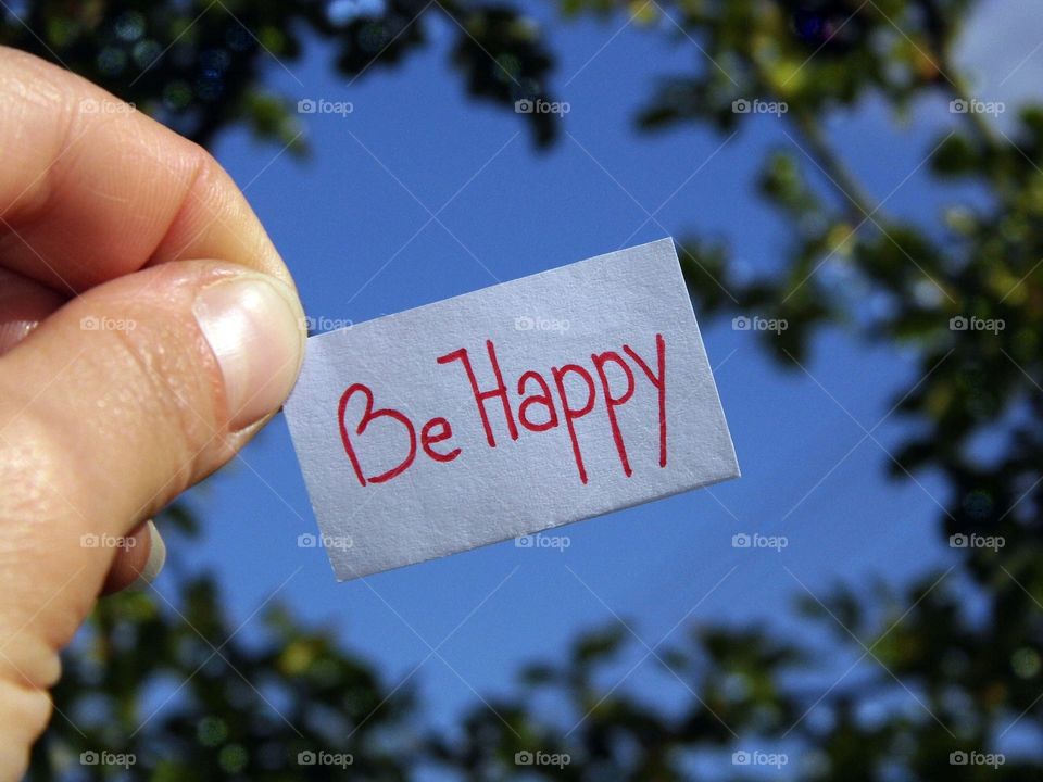 Text written on small paper