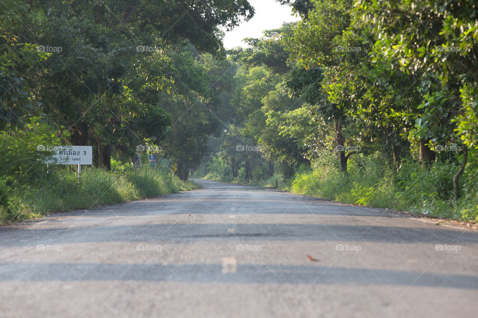 Street road in Thailand 