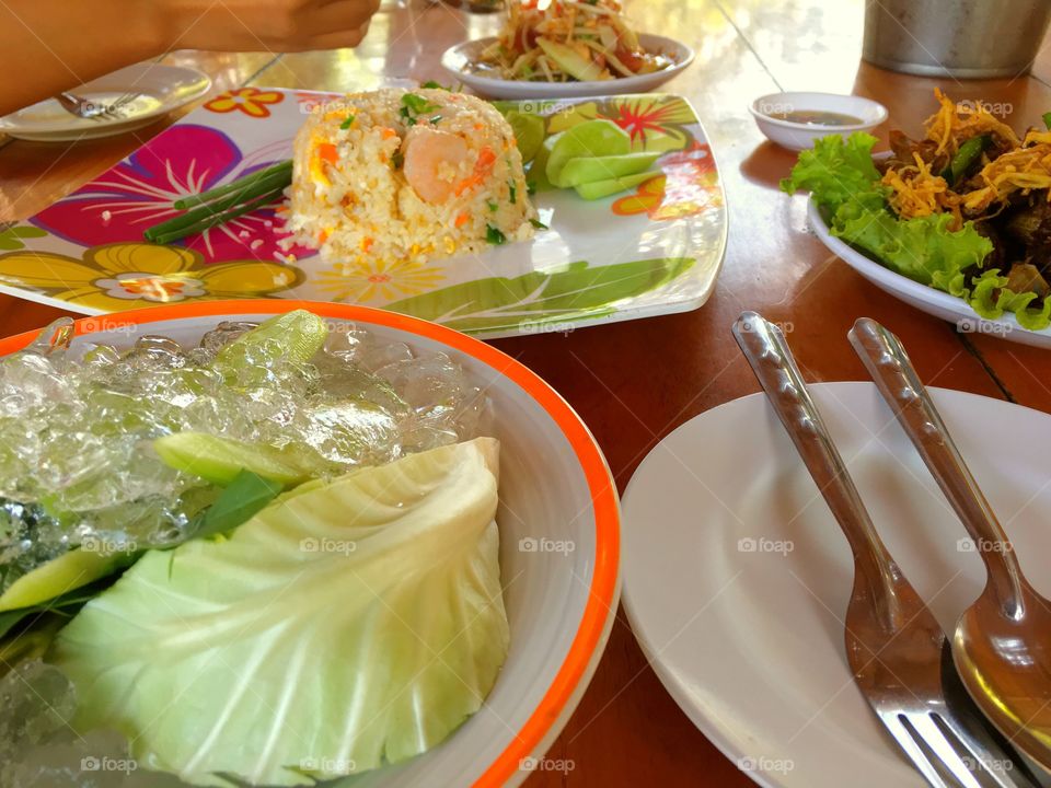 Thailand food and healthy 