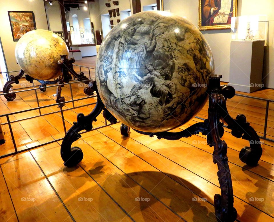 remarkable antique globe