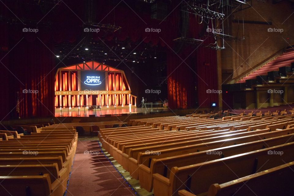 Inside of the Grand Ole Opry