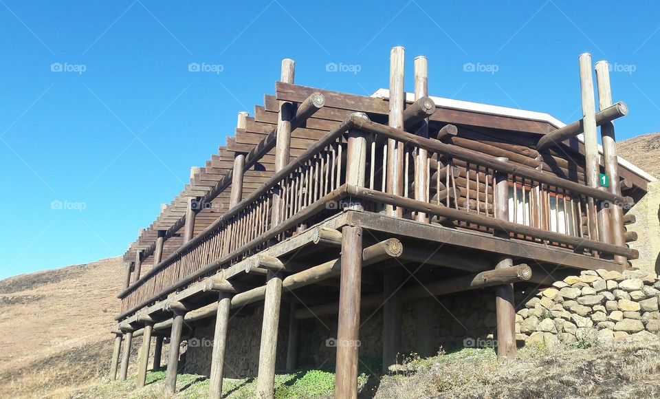 cabin in the hills . goldengate south Africa.