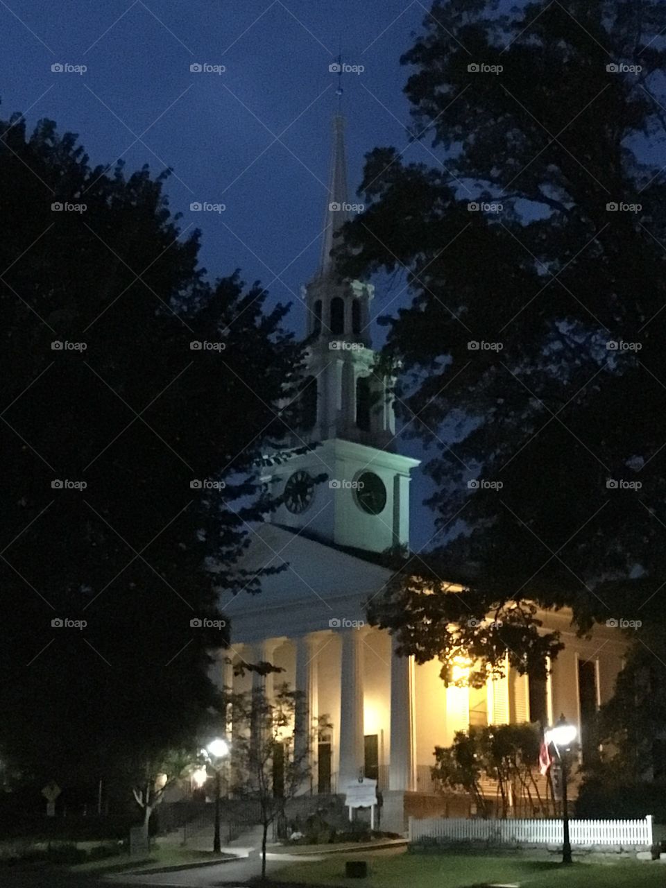 Church at night