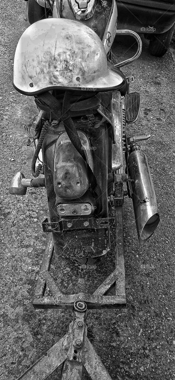 Motorbike take 2 black white