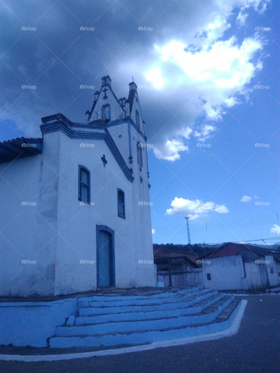 Blue church 