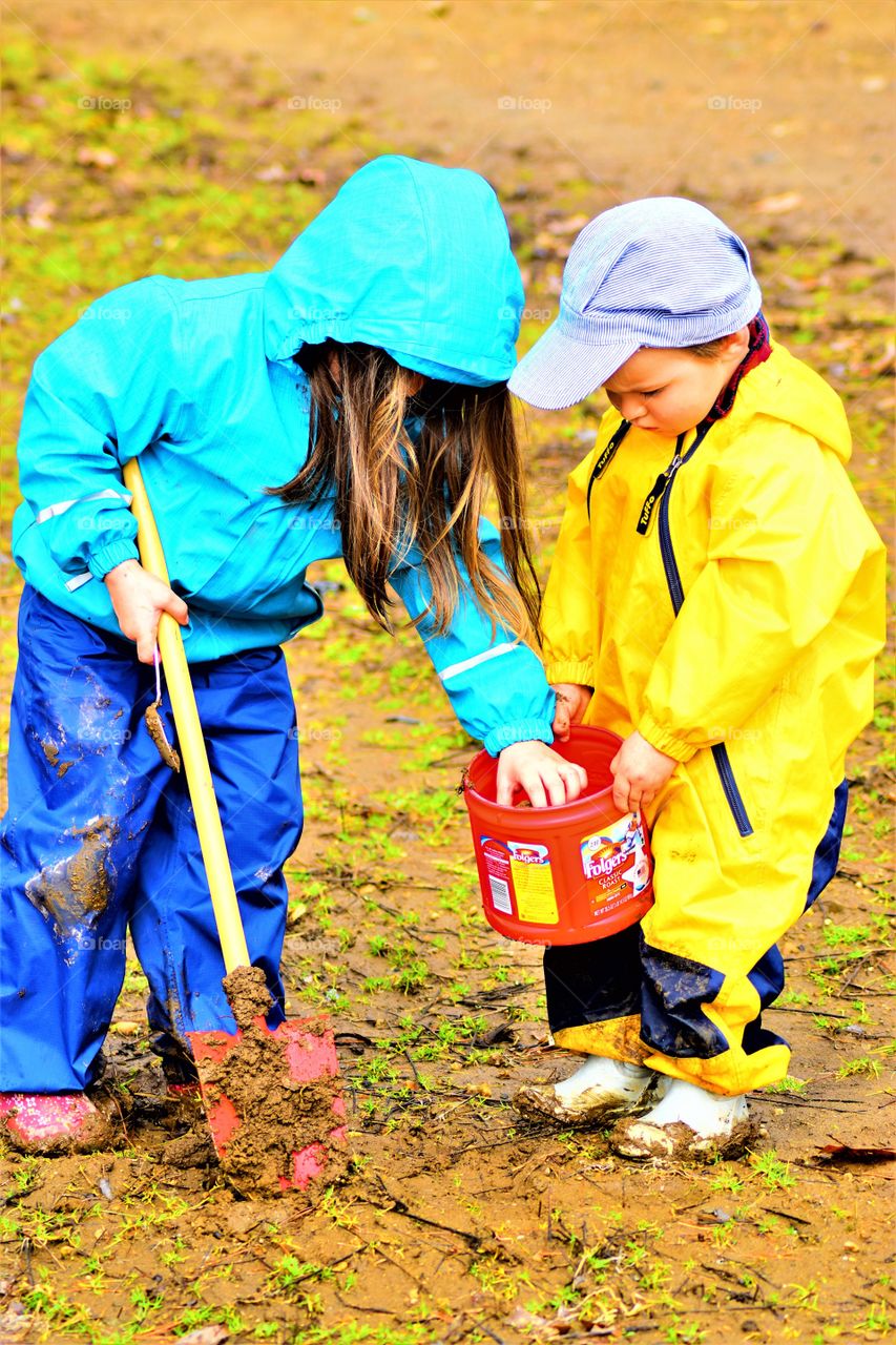 digging for worms