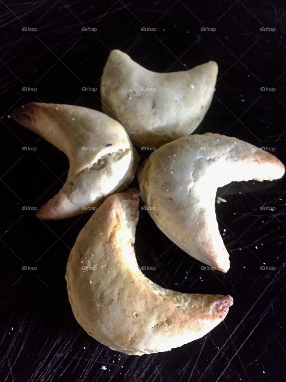 A halfmoon cookies for the family get together.