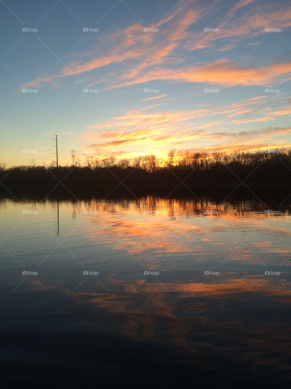 Arkansas Swepco Lake sunset
