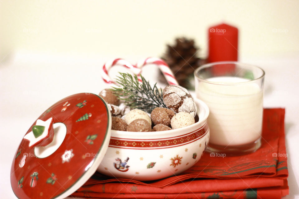 Preparing snacks for Santa