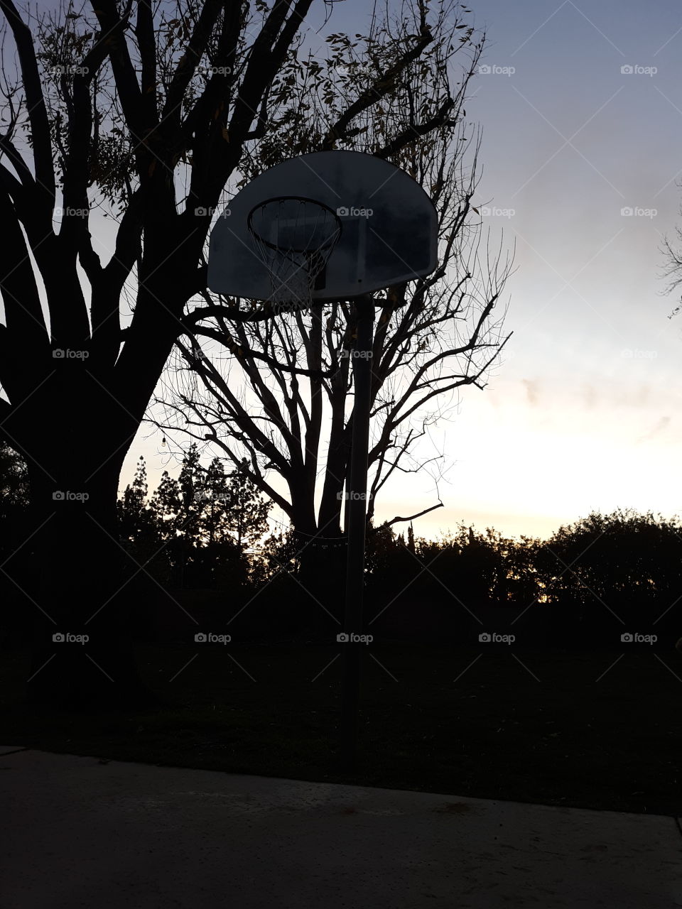 Basketball Sunset