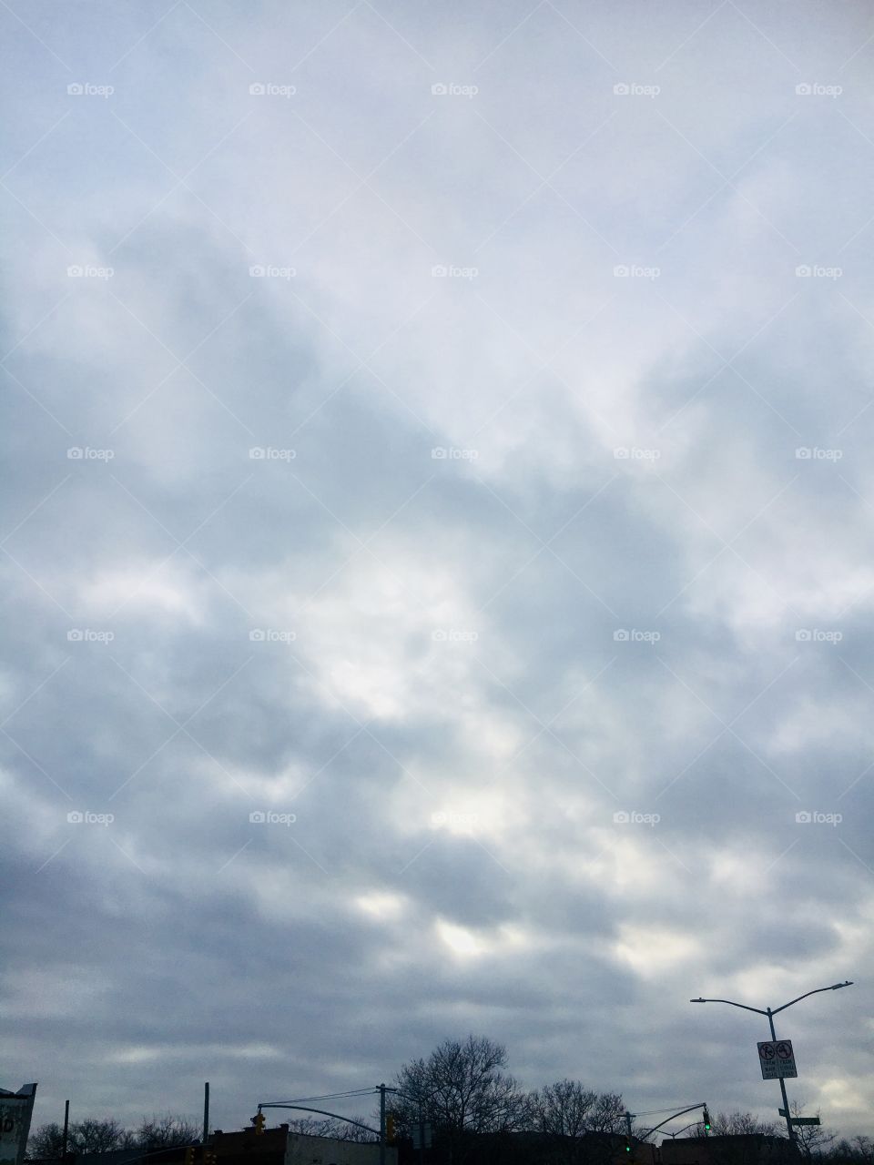 Winter Sky Brooklyn Nyc