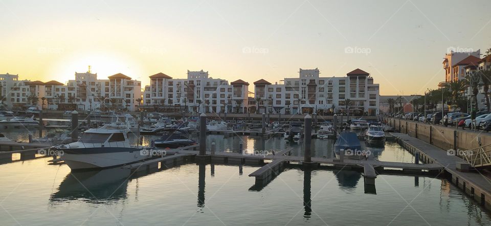 Marina of agadir city Morocco Nice view