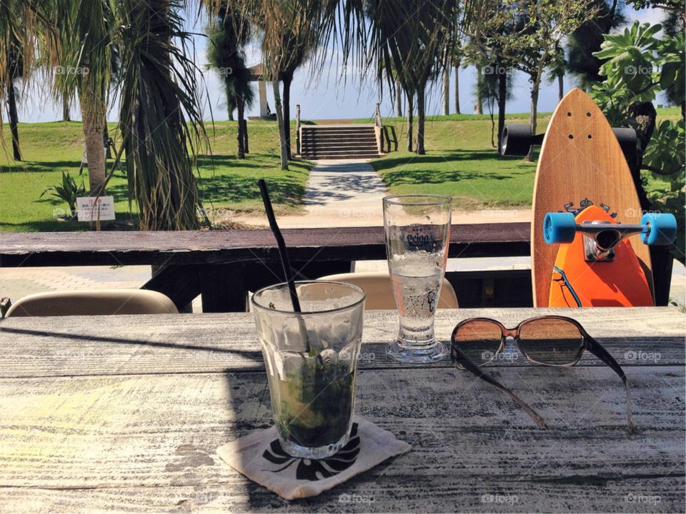 Long boards and smoothies.