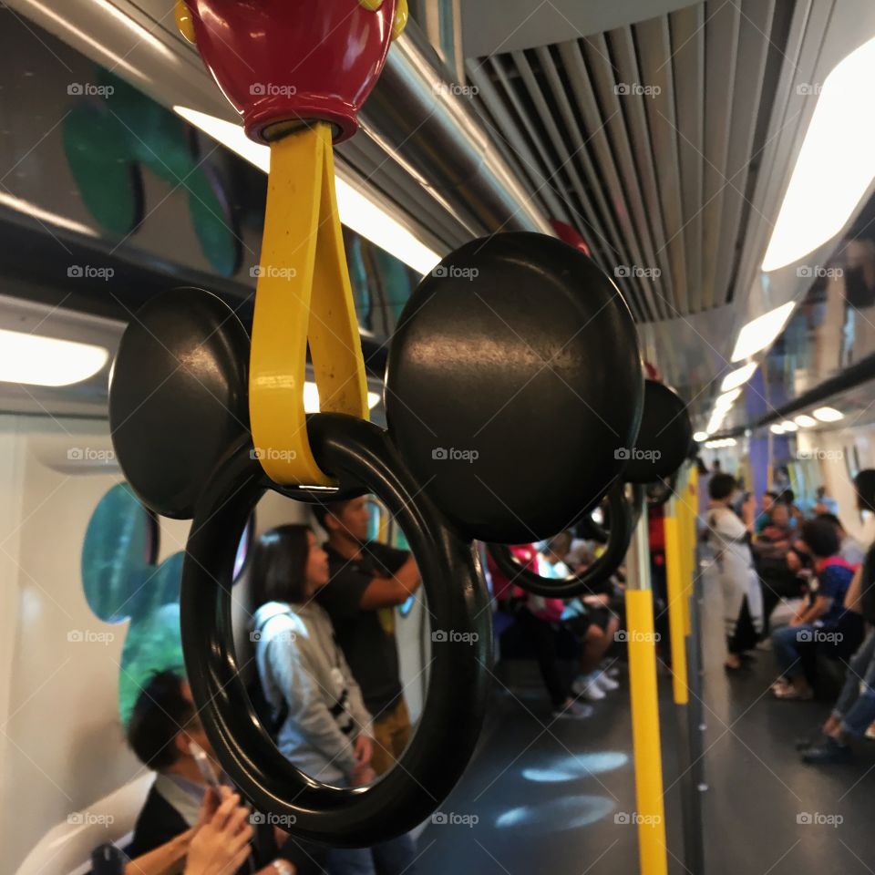 Hold on! Mickey Train is moving