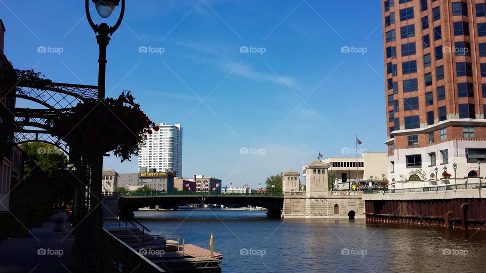 Riverwalk. Milwaukee's River Walk