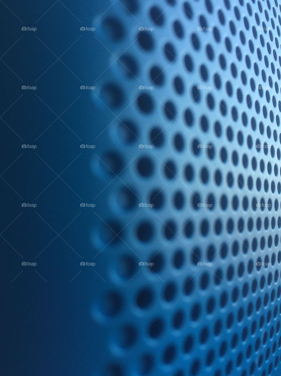 Blue metallic round mesh background