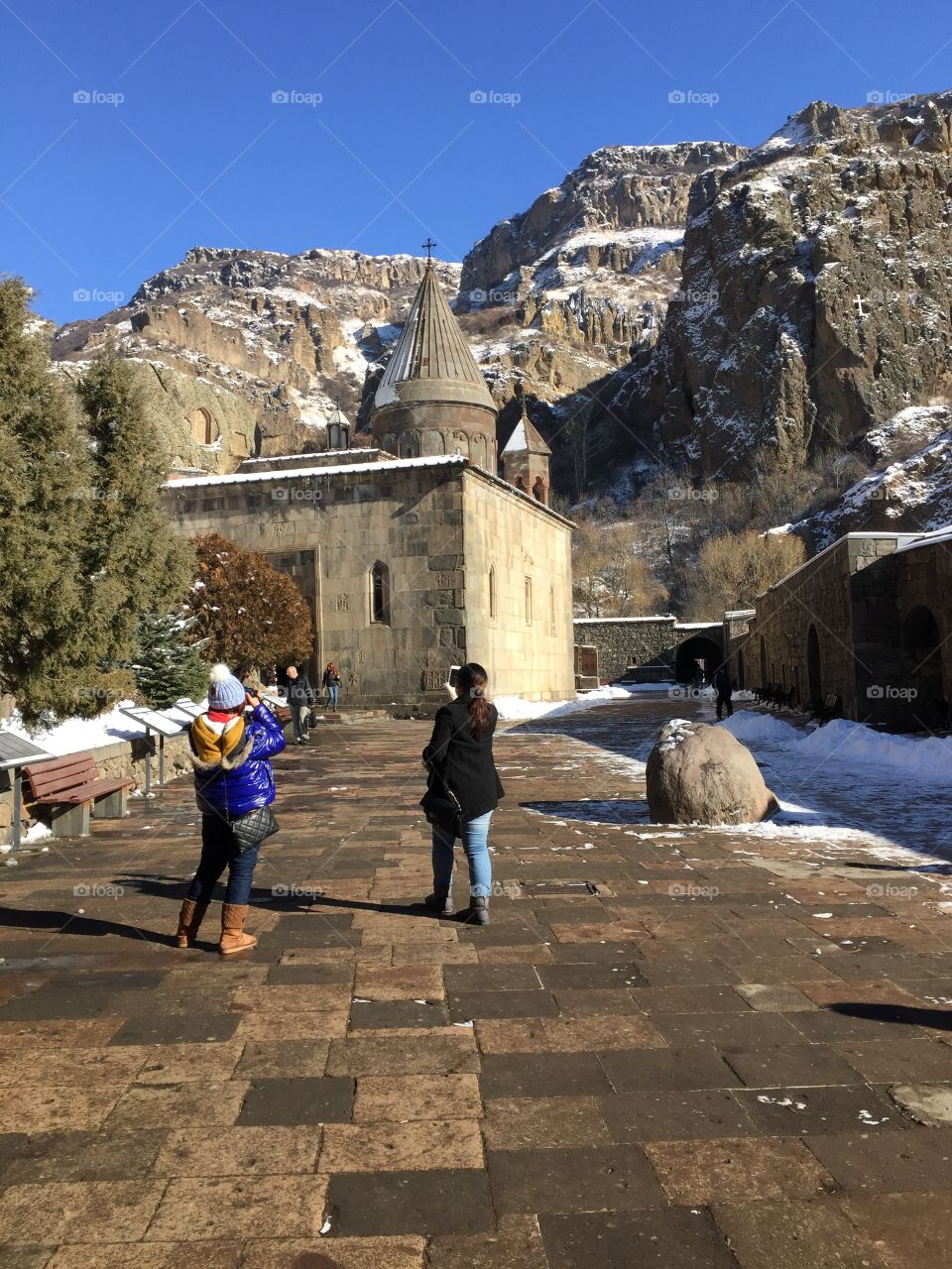 Snow on the mountains