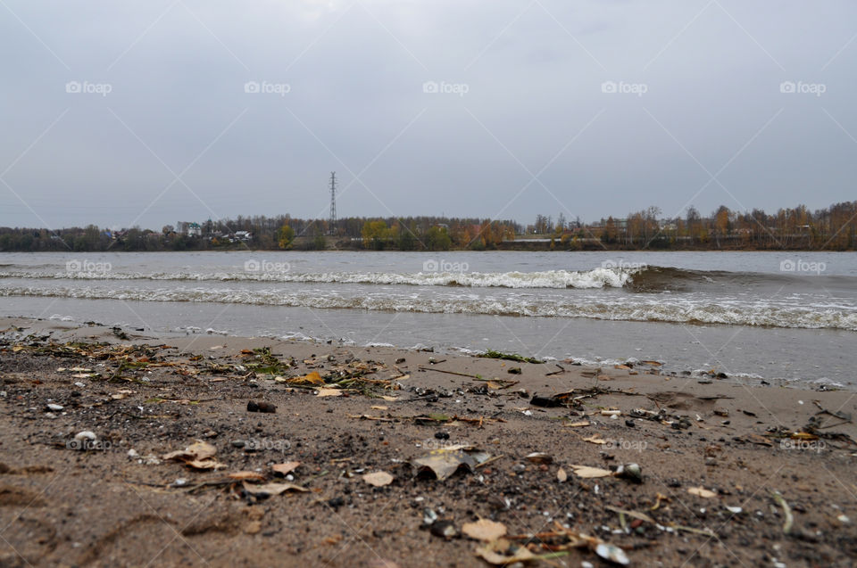 waves, Volga river