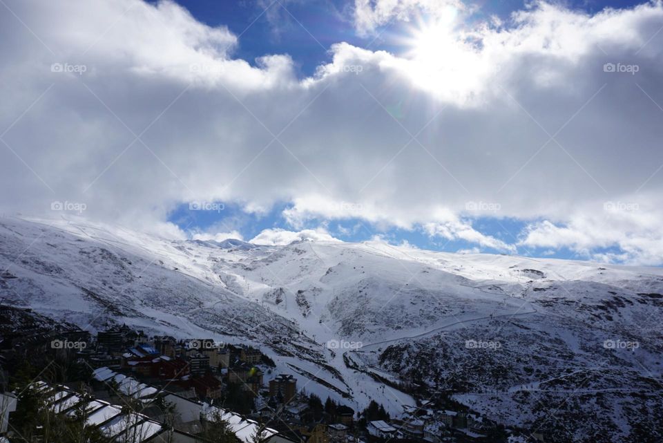 Panorama#clouds#winter#snow