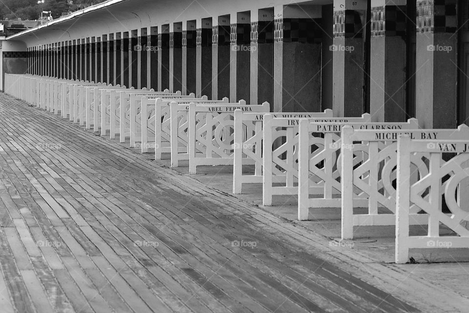 Dauville in Frankreich die Promenade