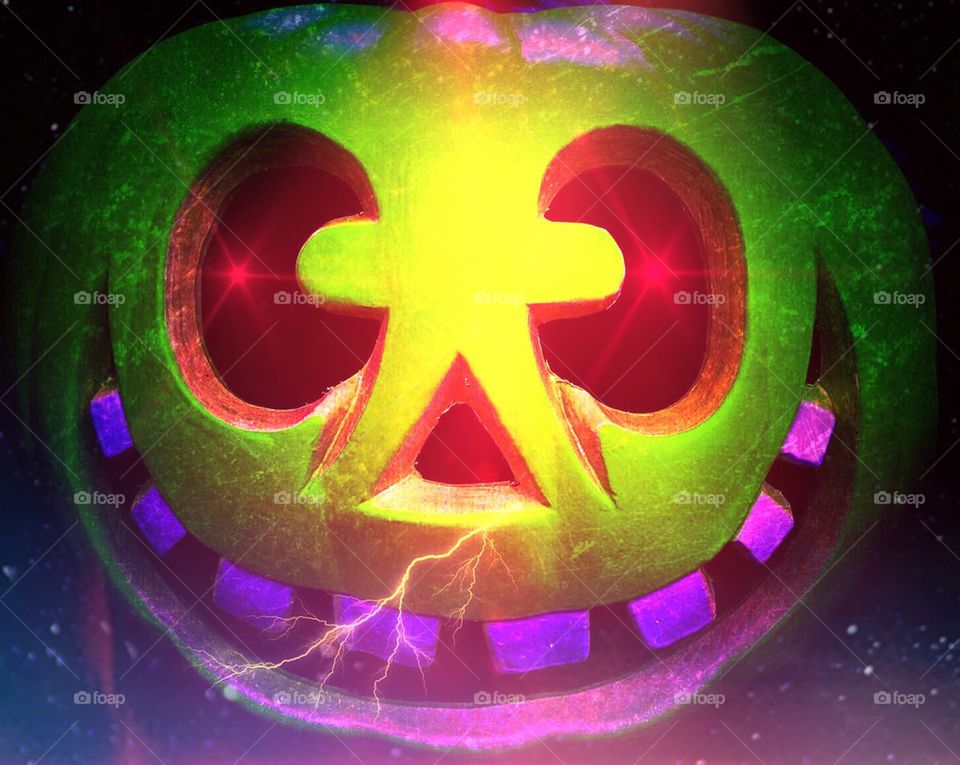 Weird Halloween jackolantern 