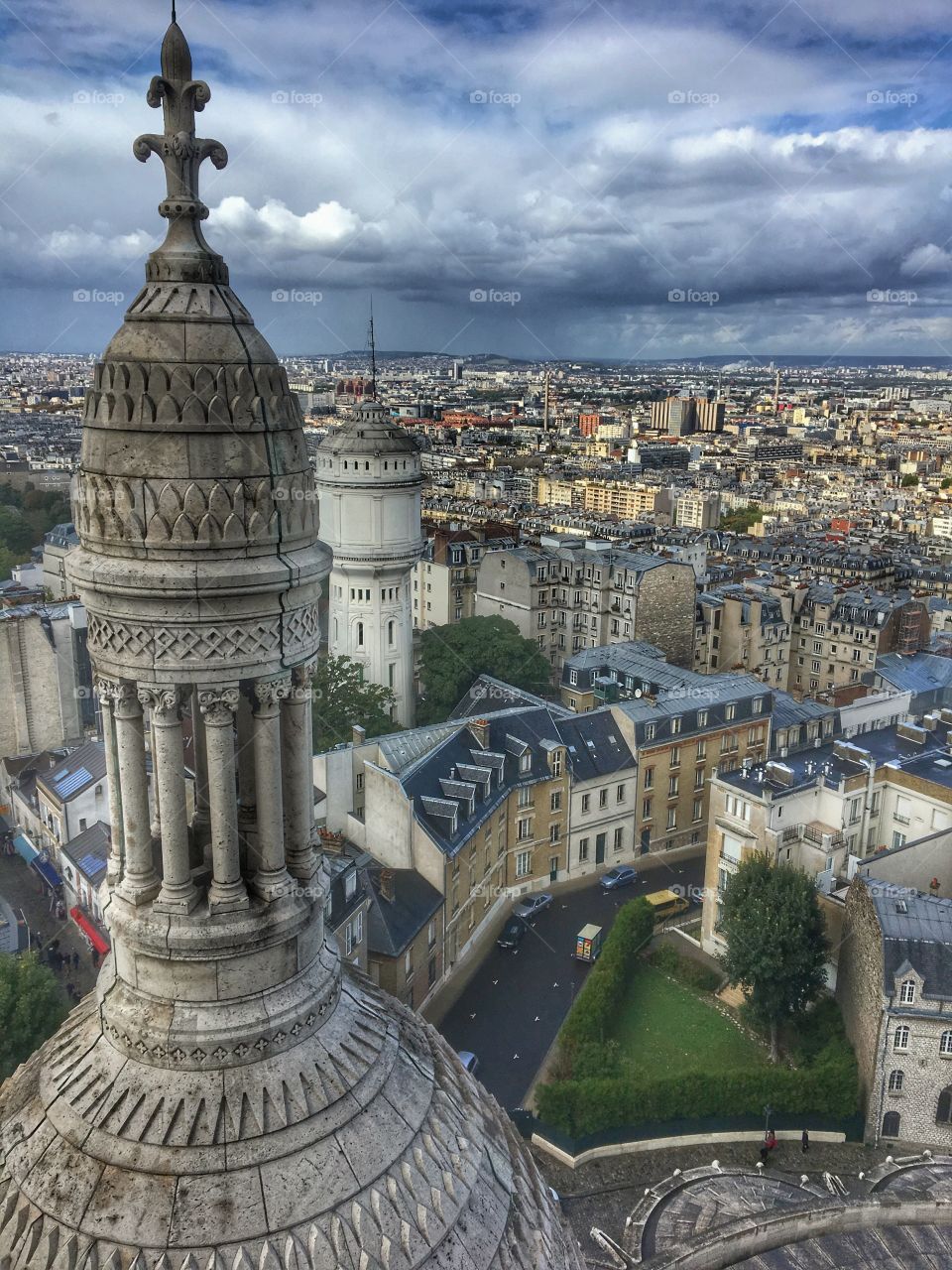 Paris as seen from Sacre Coeur Basilica, Montmartre, France