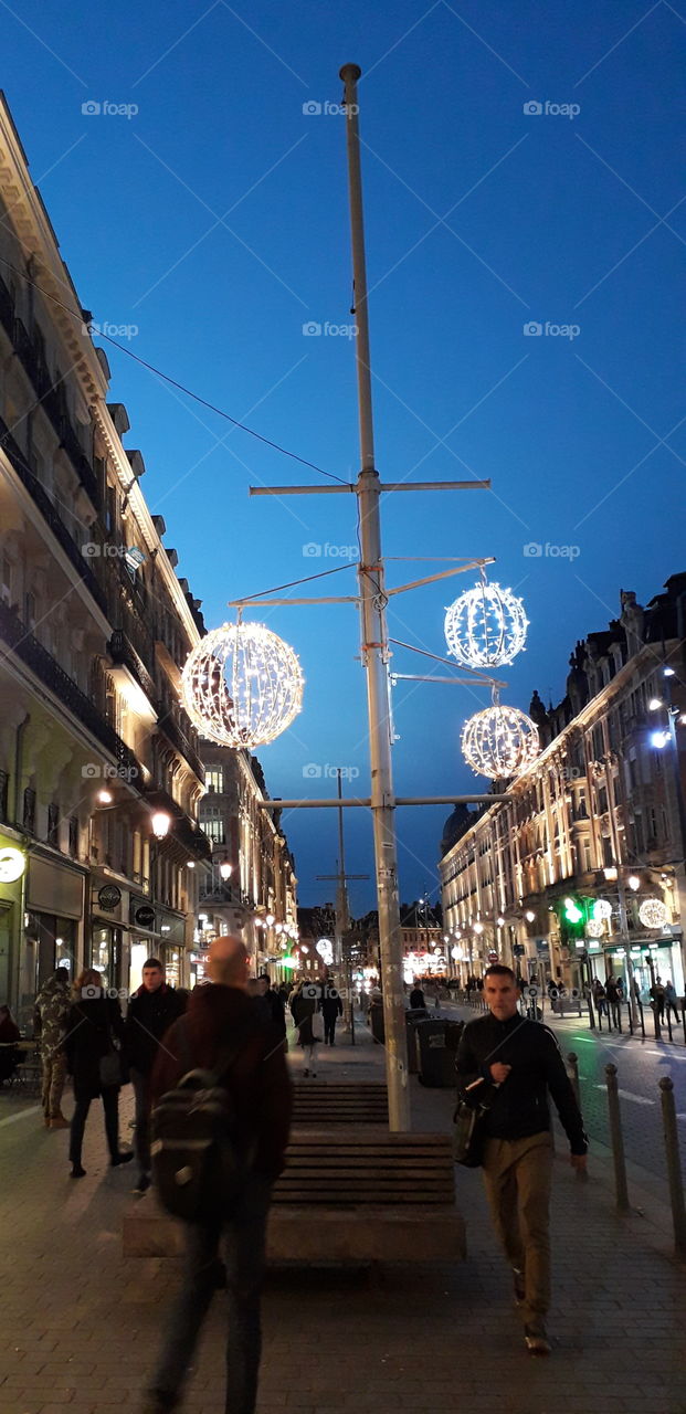 décors de noël dans la rue
