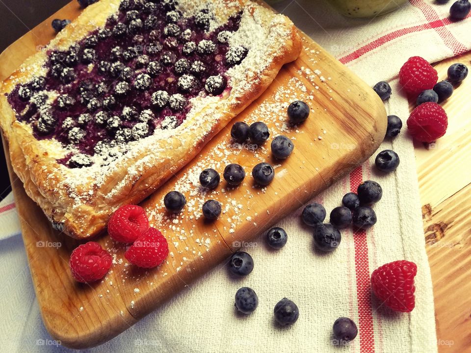 blueberry tart