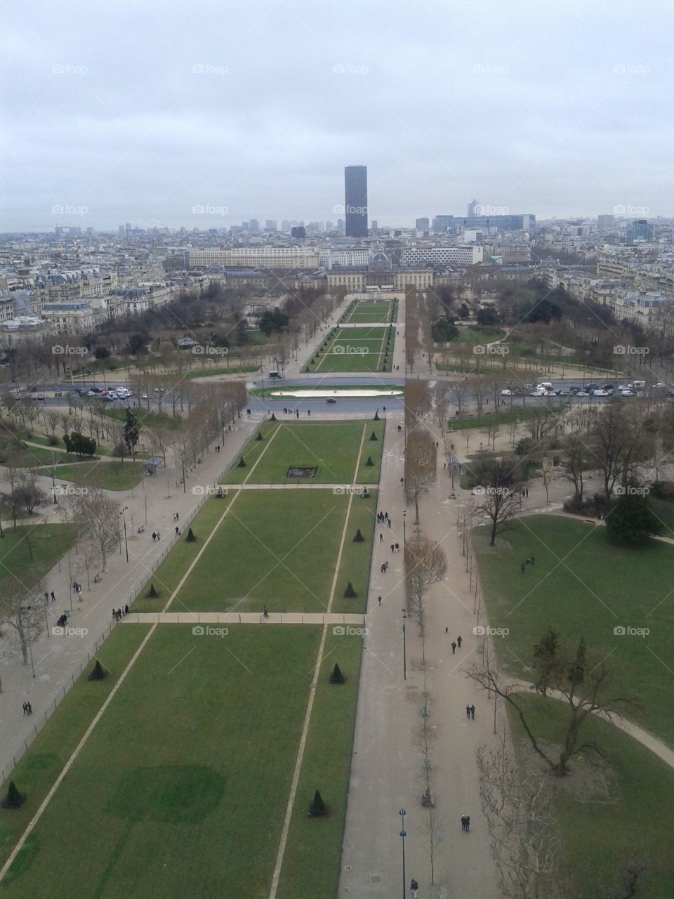 A view from Eiffel tower