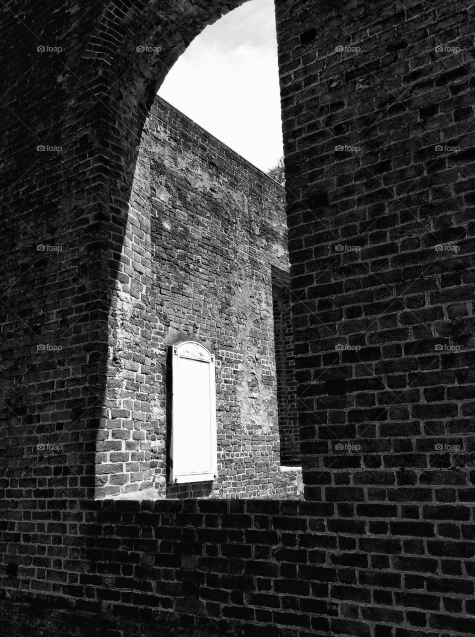 Old window Architecture from ruins