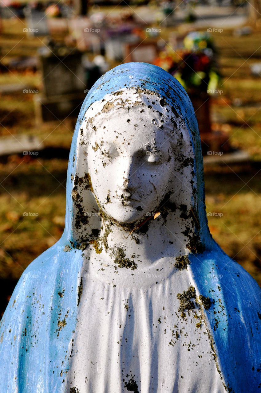 new castle indiana cement mother mary by refocusphoto