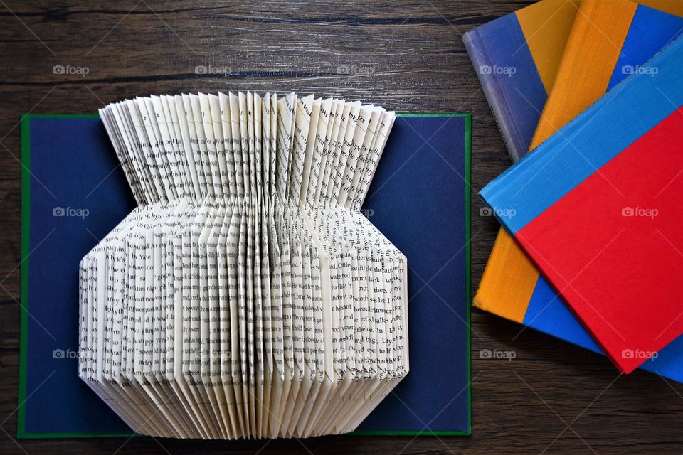 Folded Book Vase