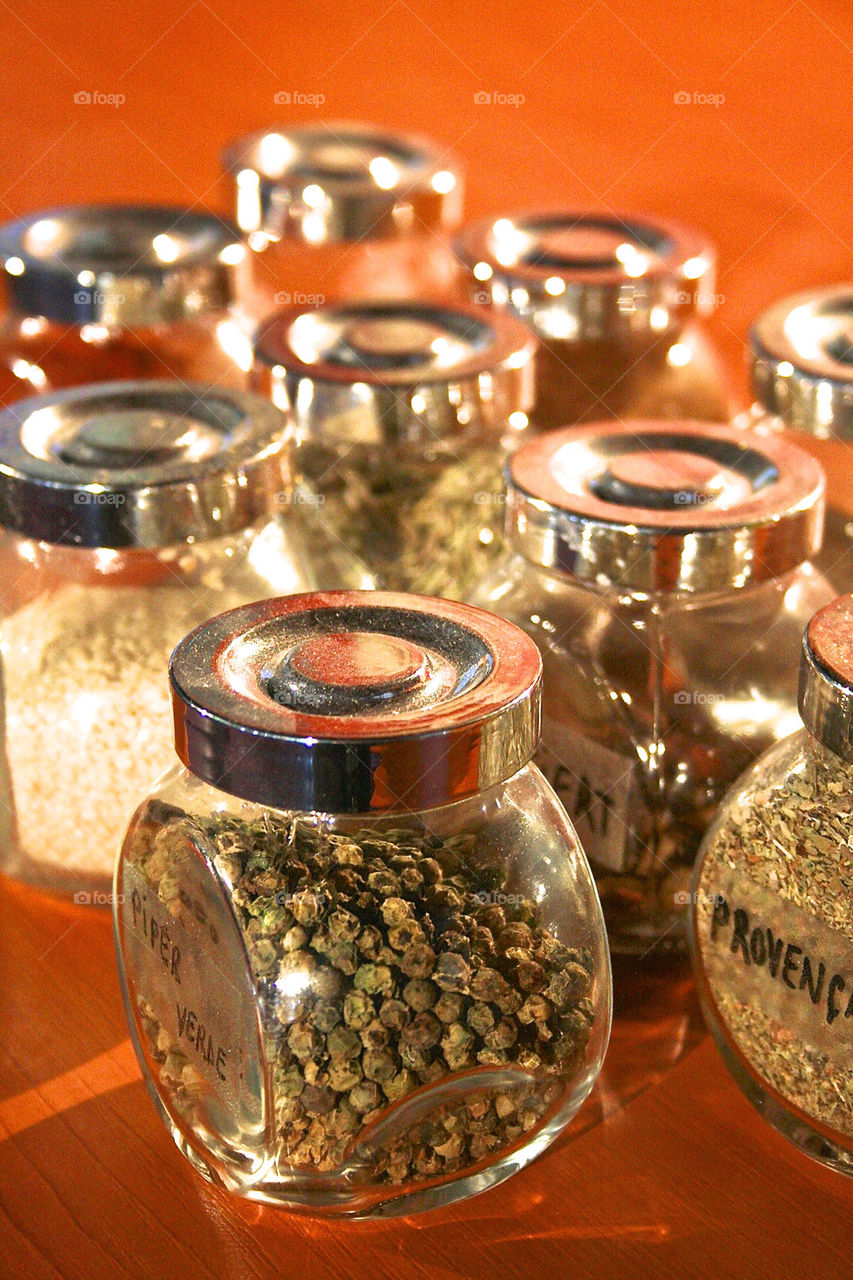 kitchen spices jars peper by eddy1ro