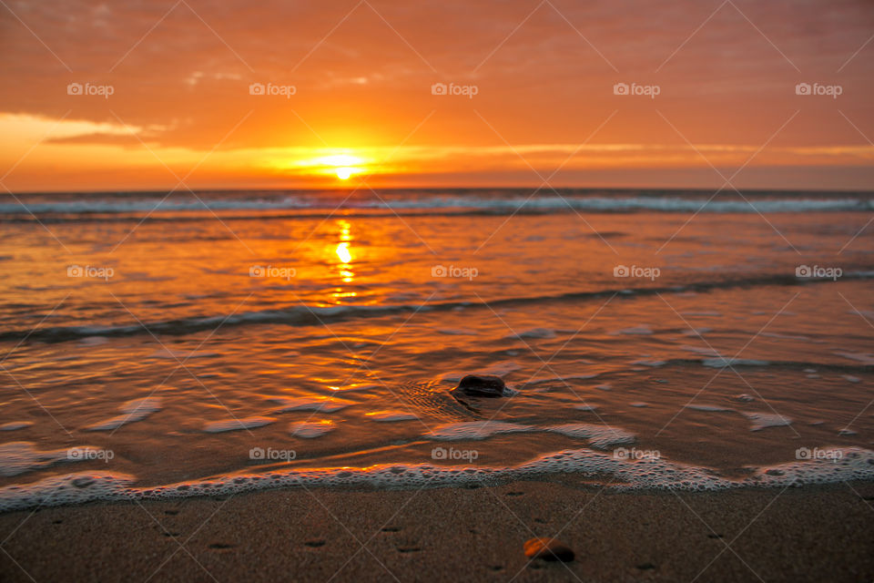 Sunset in Mancora, Peru 