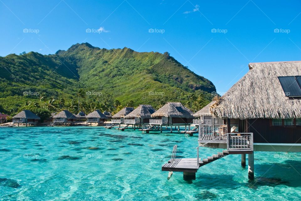 ocean bungalovy, Tahiti