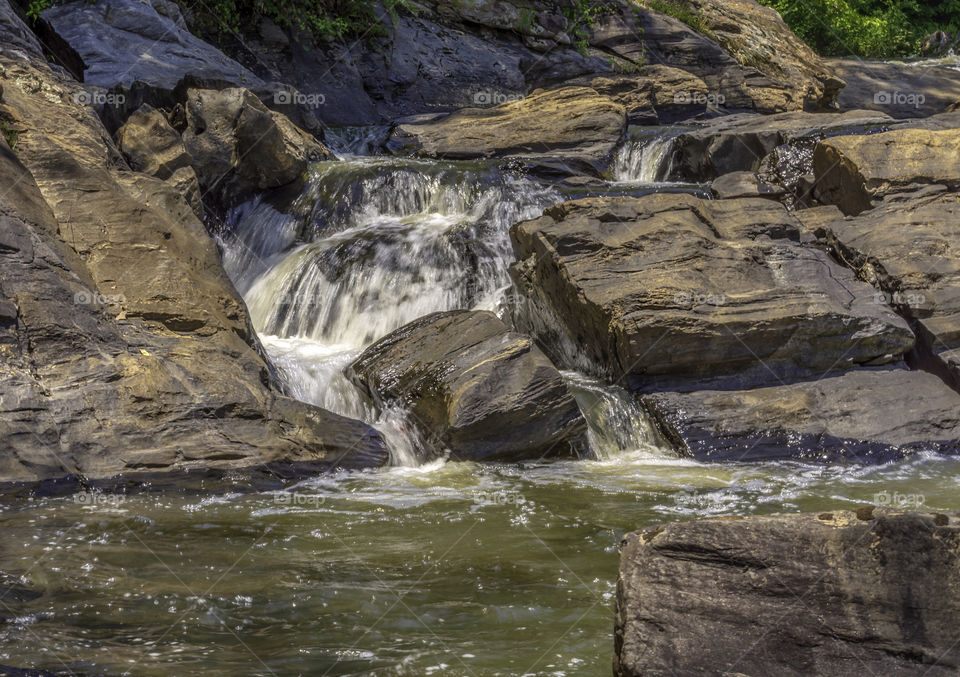 Small waterfall in creek