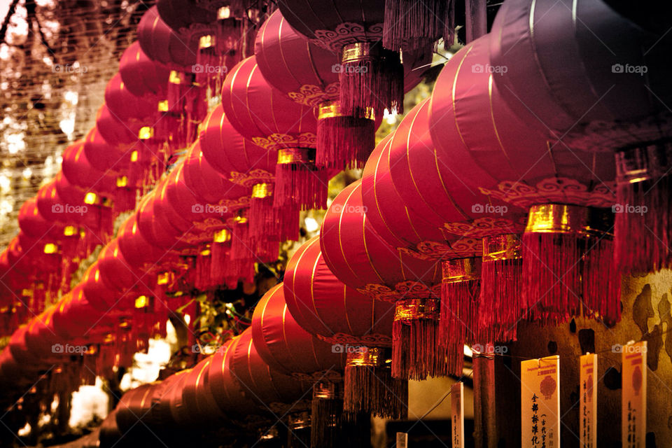 Red lanterns are always a symbol of a Chinese festival