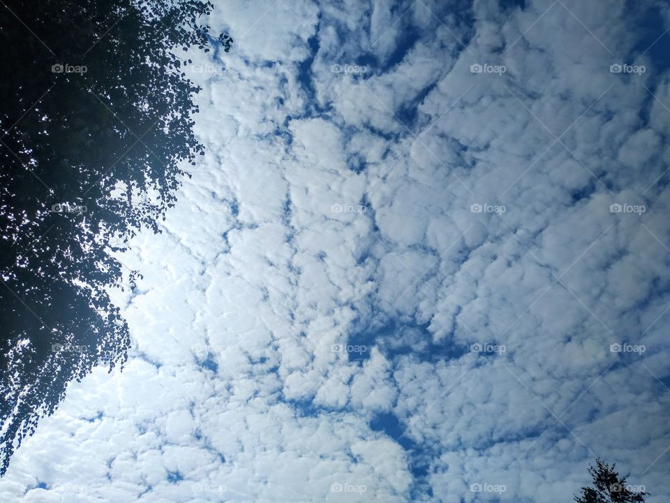 Clouds like a foam
