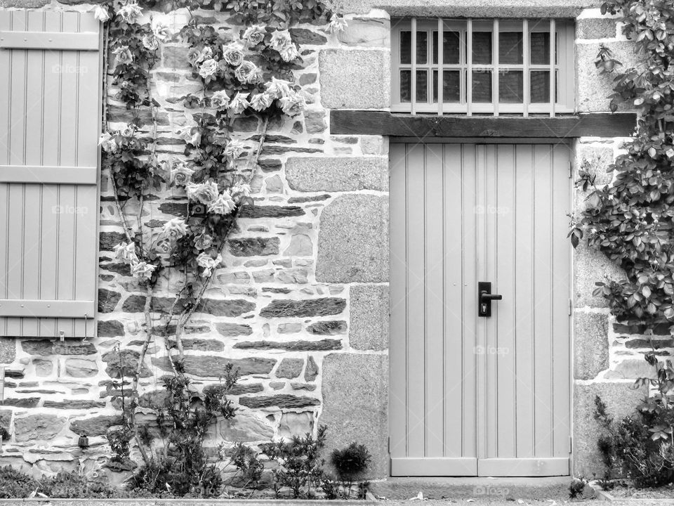 Facade of an old house