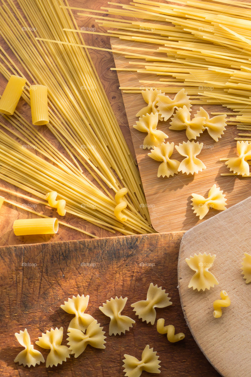 Different types of pasta