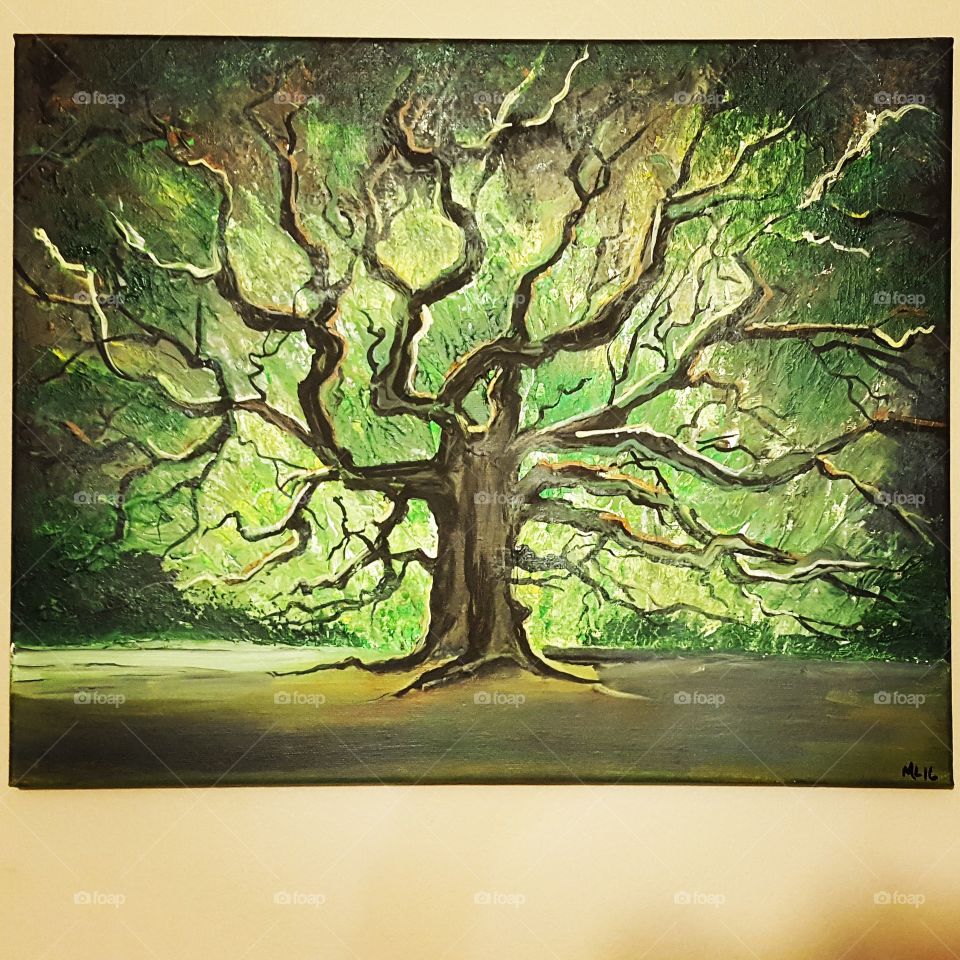 Old Oak painting