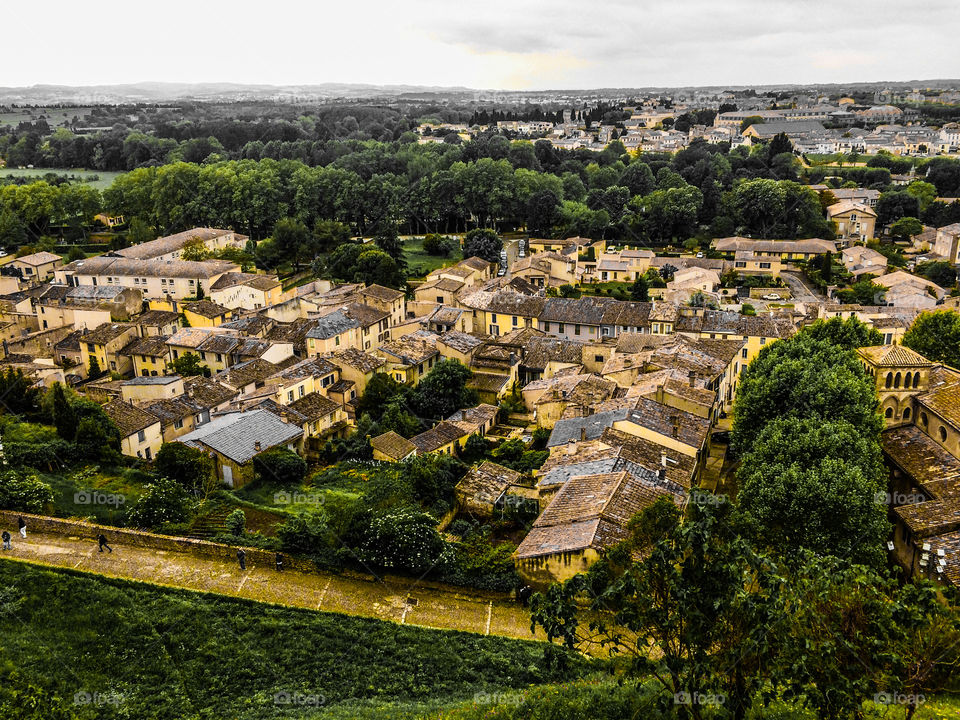 Carcassonne landscape, south of France