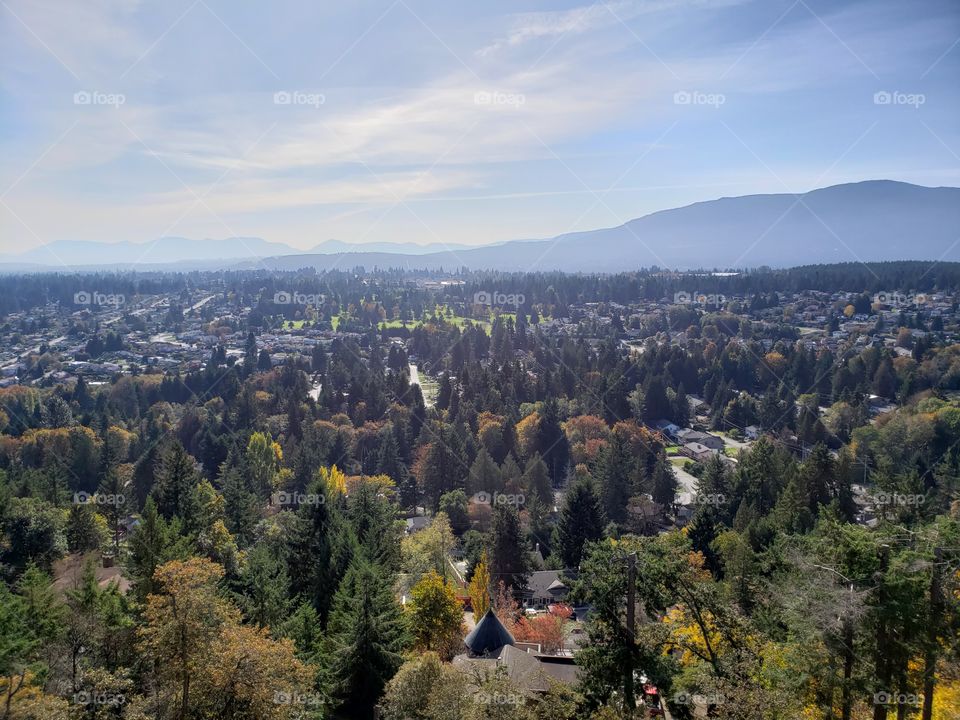 Overlooking Nanaimo City in Autumn