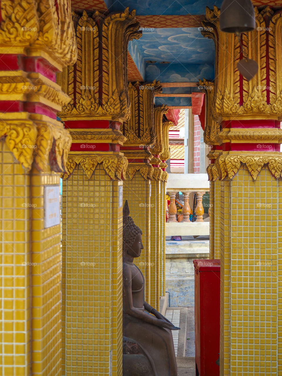 Local Buddhist Wat in Srirach Thailand