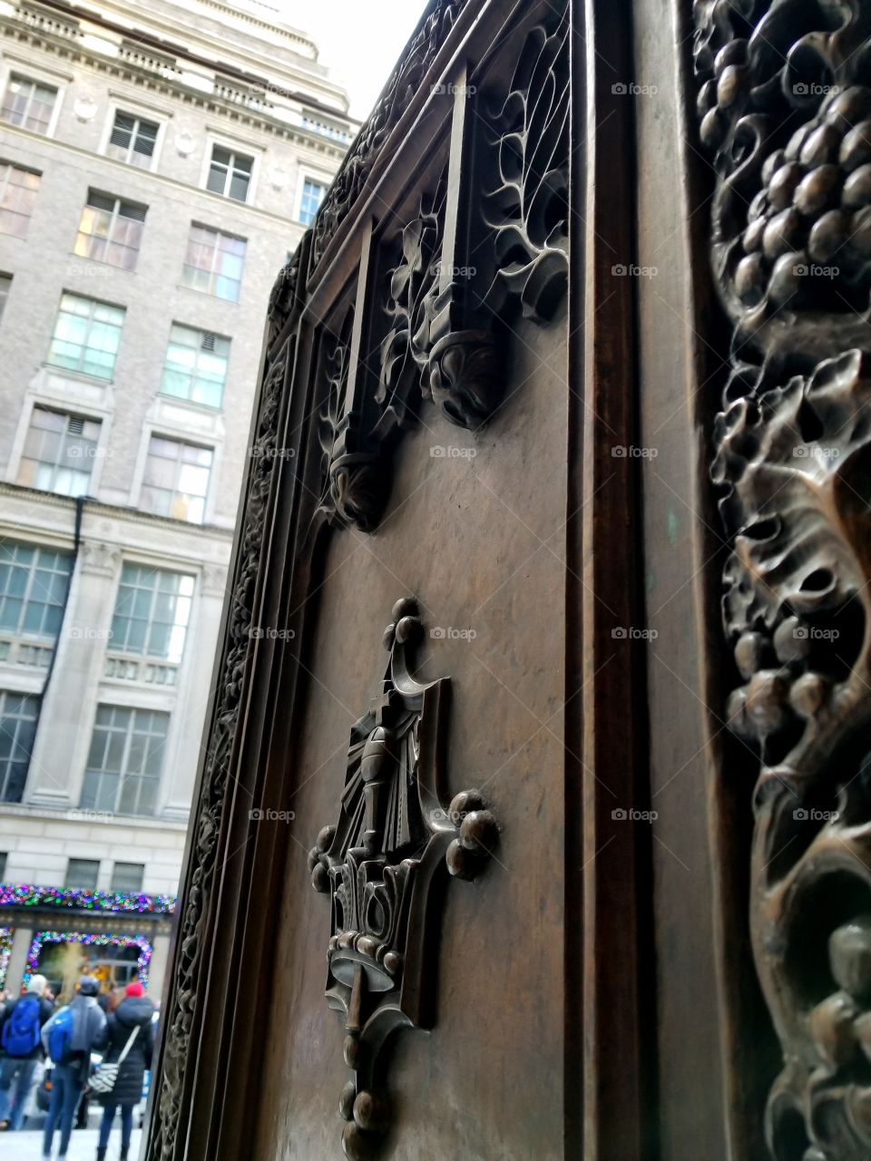 Door of church in New York City